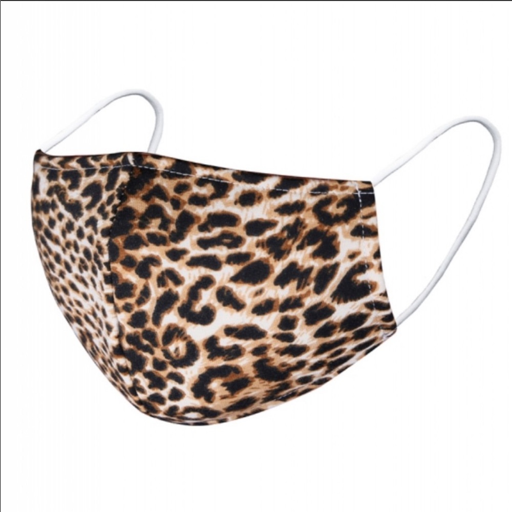 🔥FACE MASK🔥BROWN CHEETAH PRINT ANTI-POLLUTION NWT - Picture 2 of 4